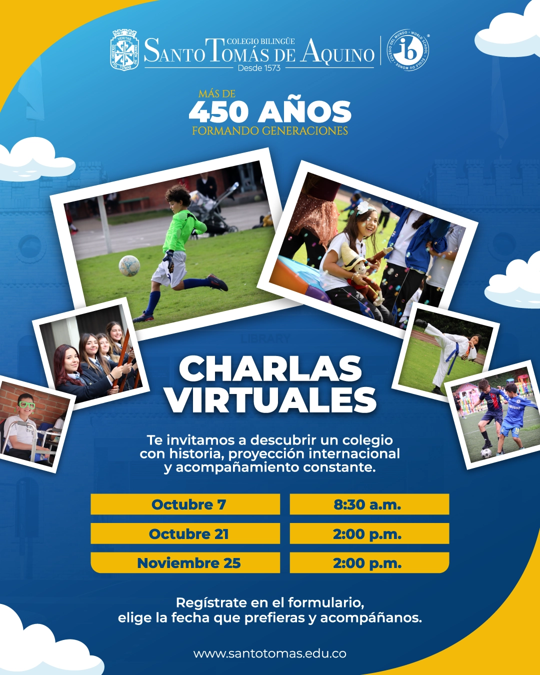 Charlas virtuales del Colegio Bilingüe Santo Tomás de Aquino